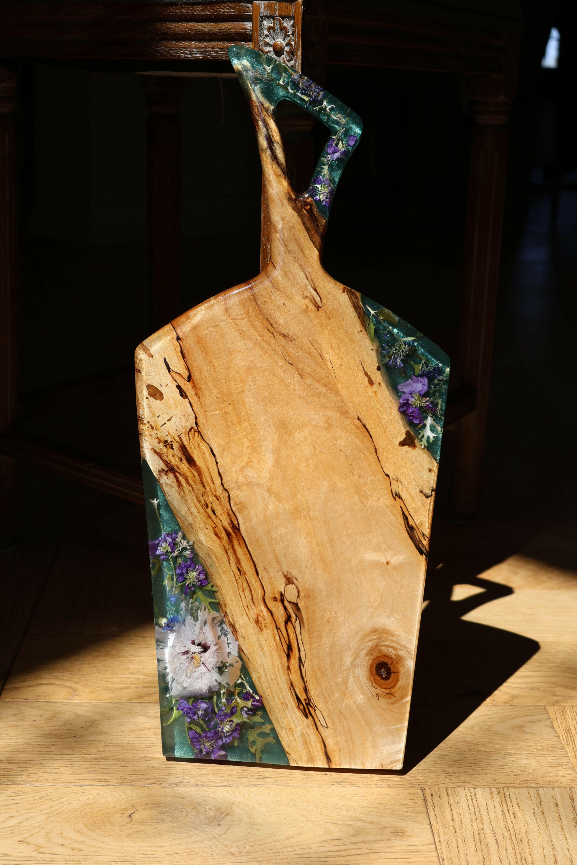 Floral Epoxy Serving Tray.