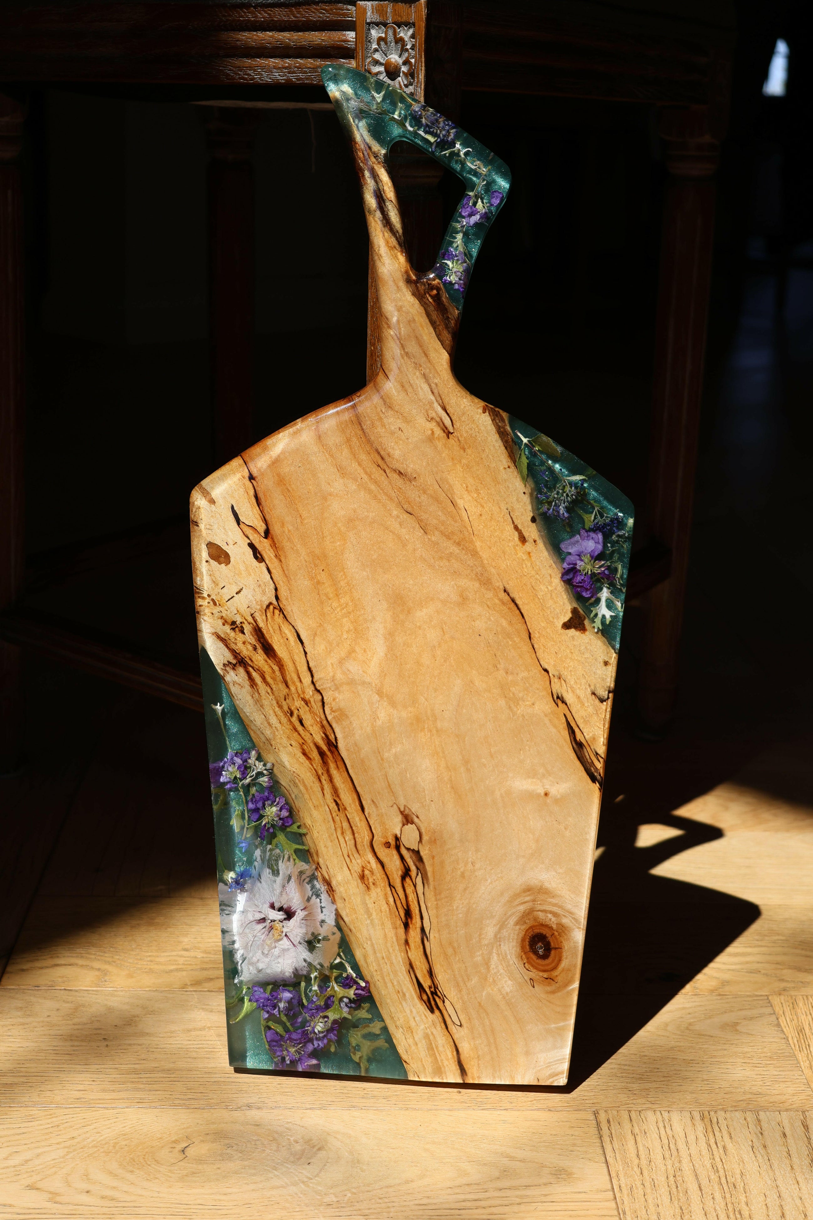 Floral Epoxy Serving Tray.