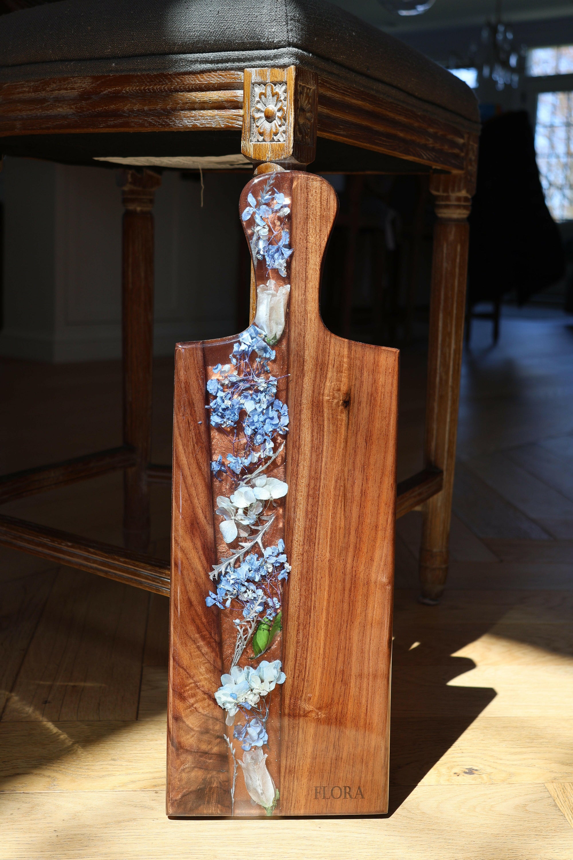 Floral Epoxy Serving Tray.