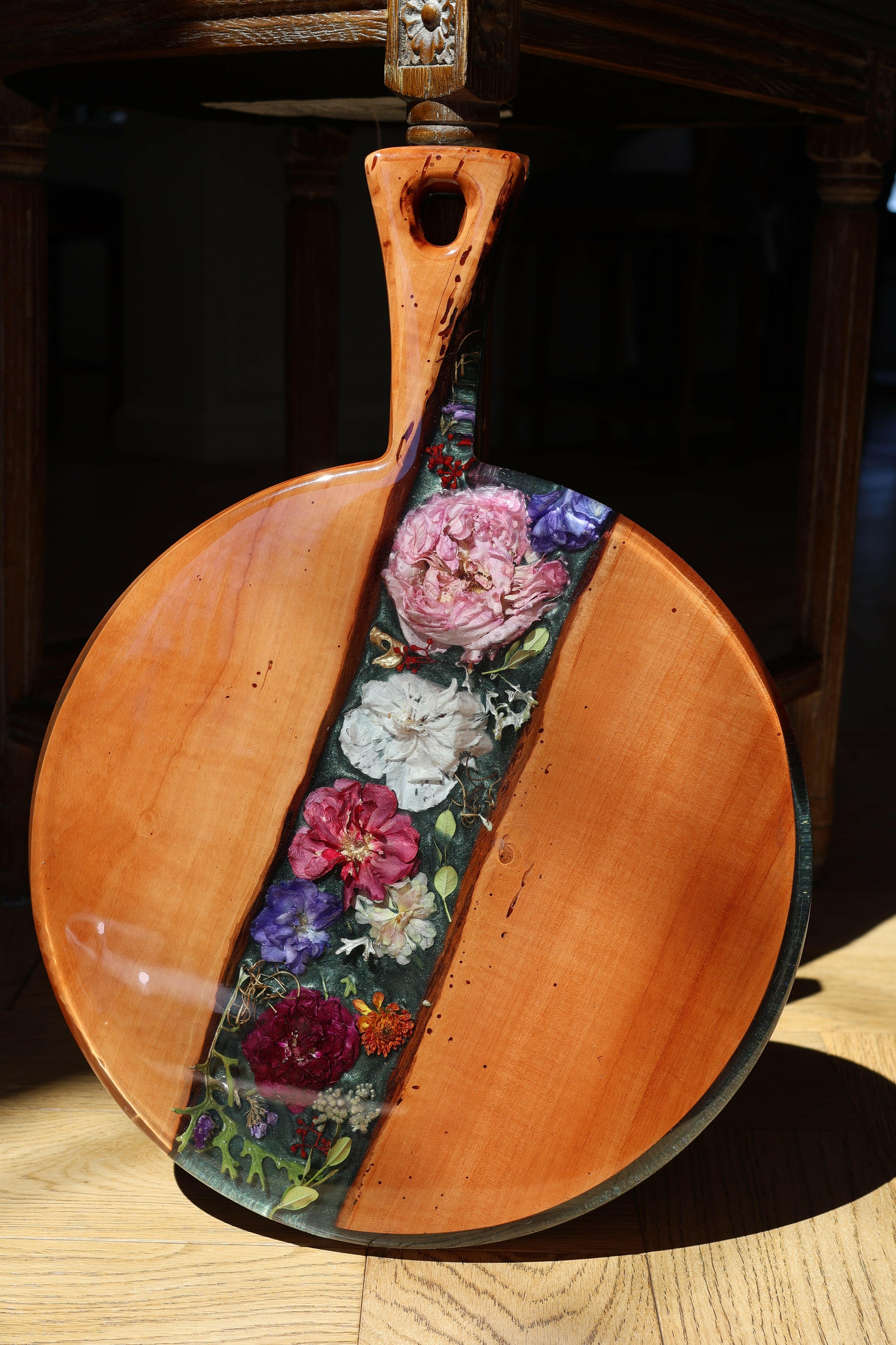 Floral Epoxy Serving Tray.