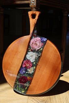 Floral Epoxy Serving Tray.