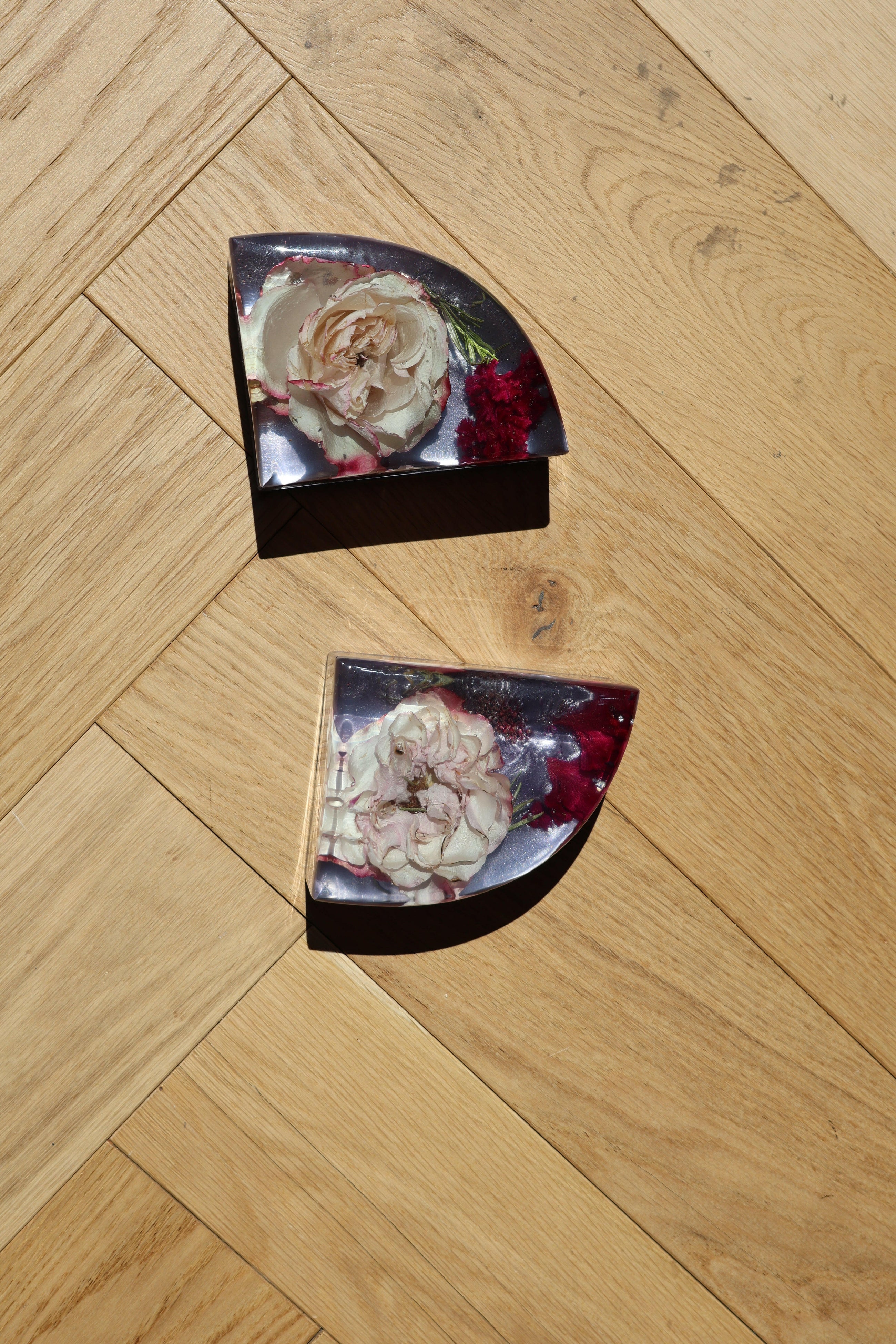 Epoxy Bookends.