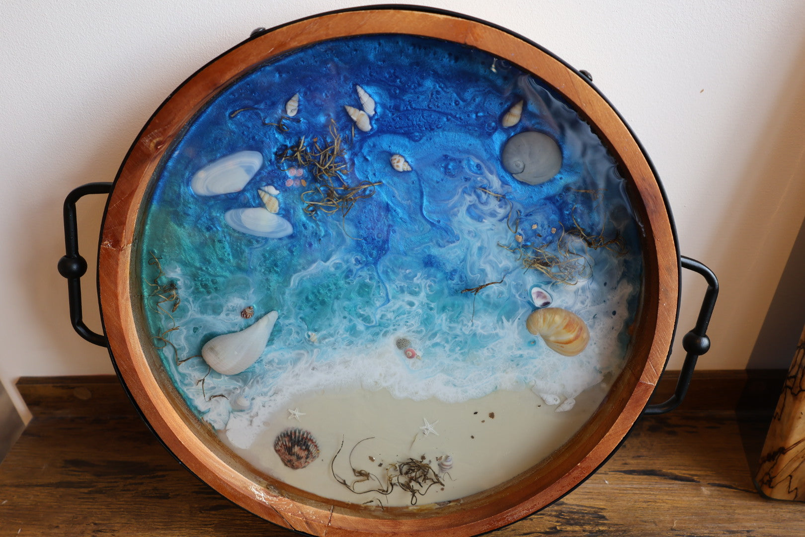 Floral Epoxy Serving Tray