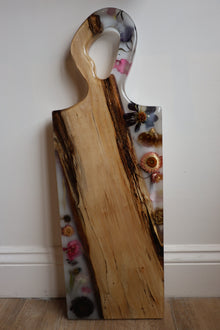 Floral Epoxy Serving Tray