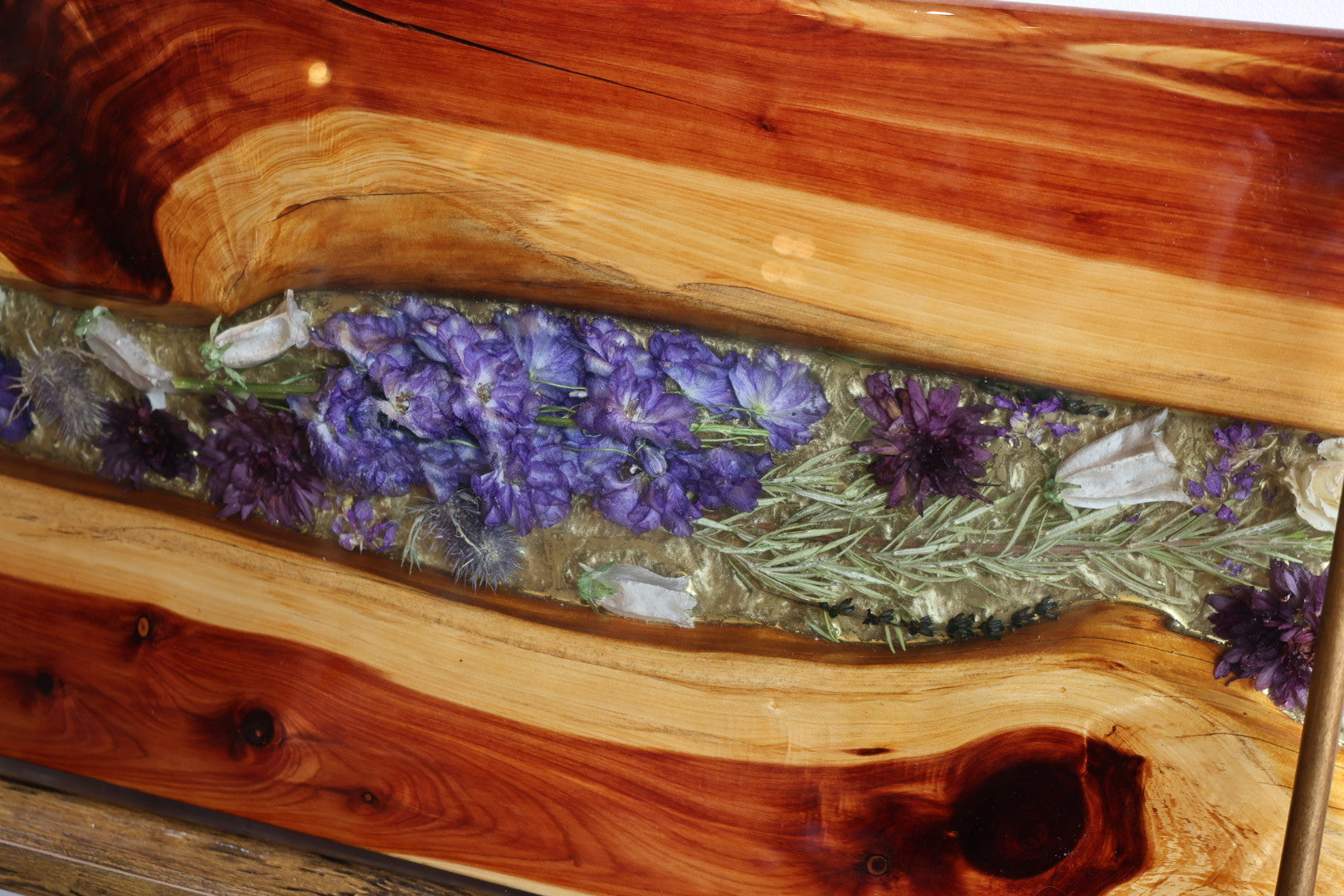 Floral Epoxy Serving Tray