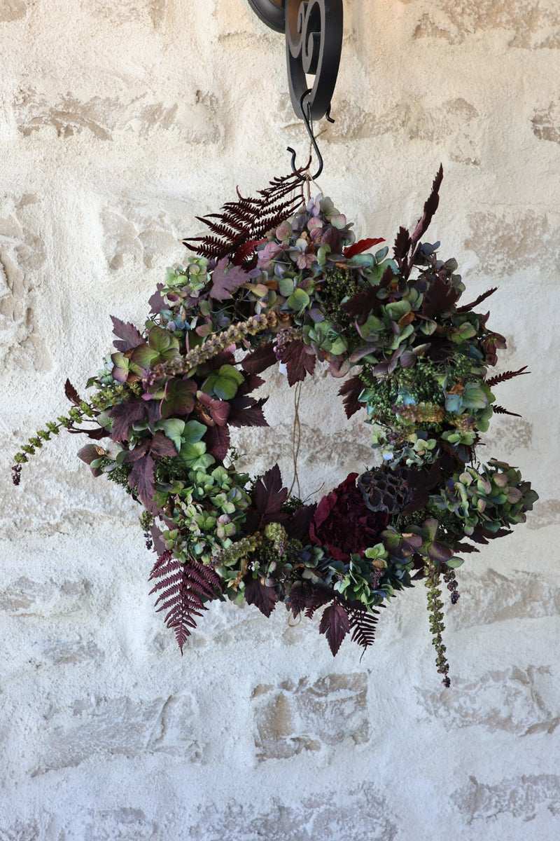 13" Autumn Dried Flower Wreath