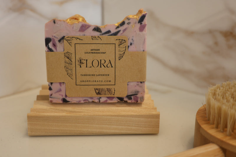 Flora Artisan Cold Process Soap - Tangerine Lavender