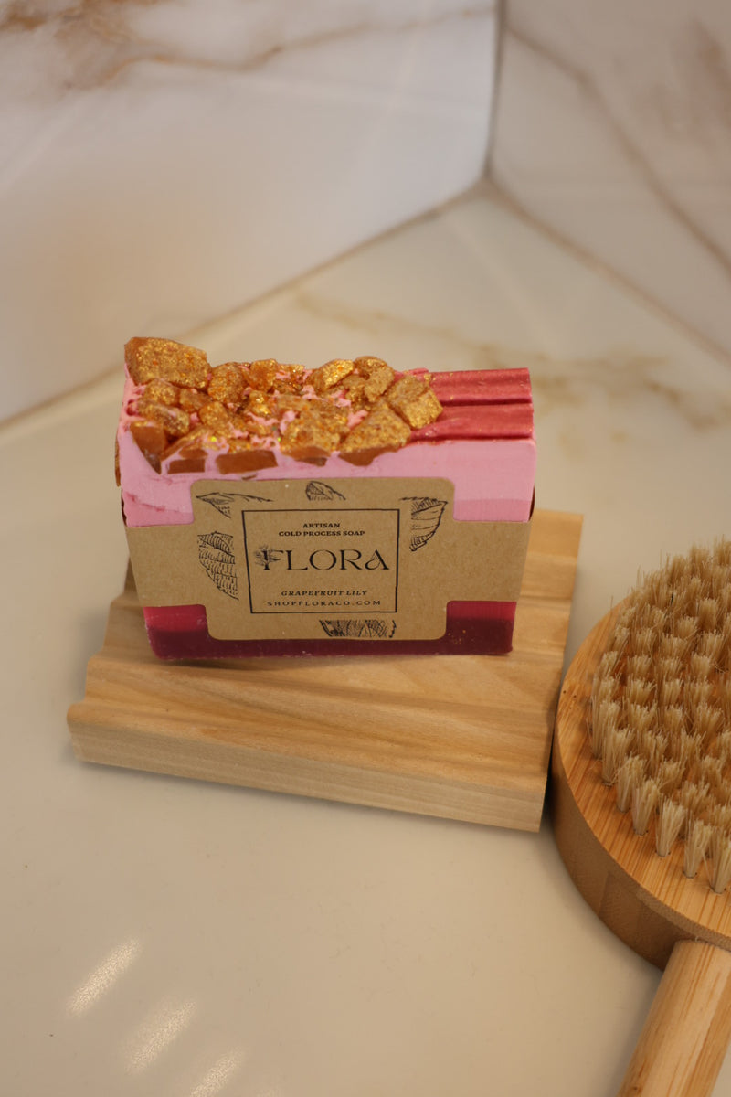 Flora Artisan Cold Process Soap - Grapefuit Lily