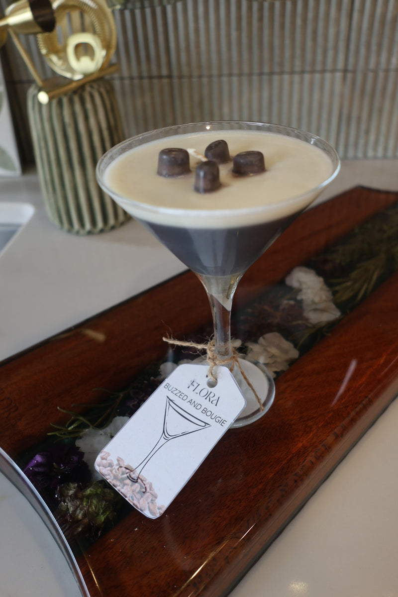 Flora Hand Poured Organic Coconut Wax Candle  Buzzed and Bougie