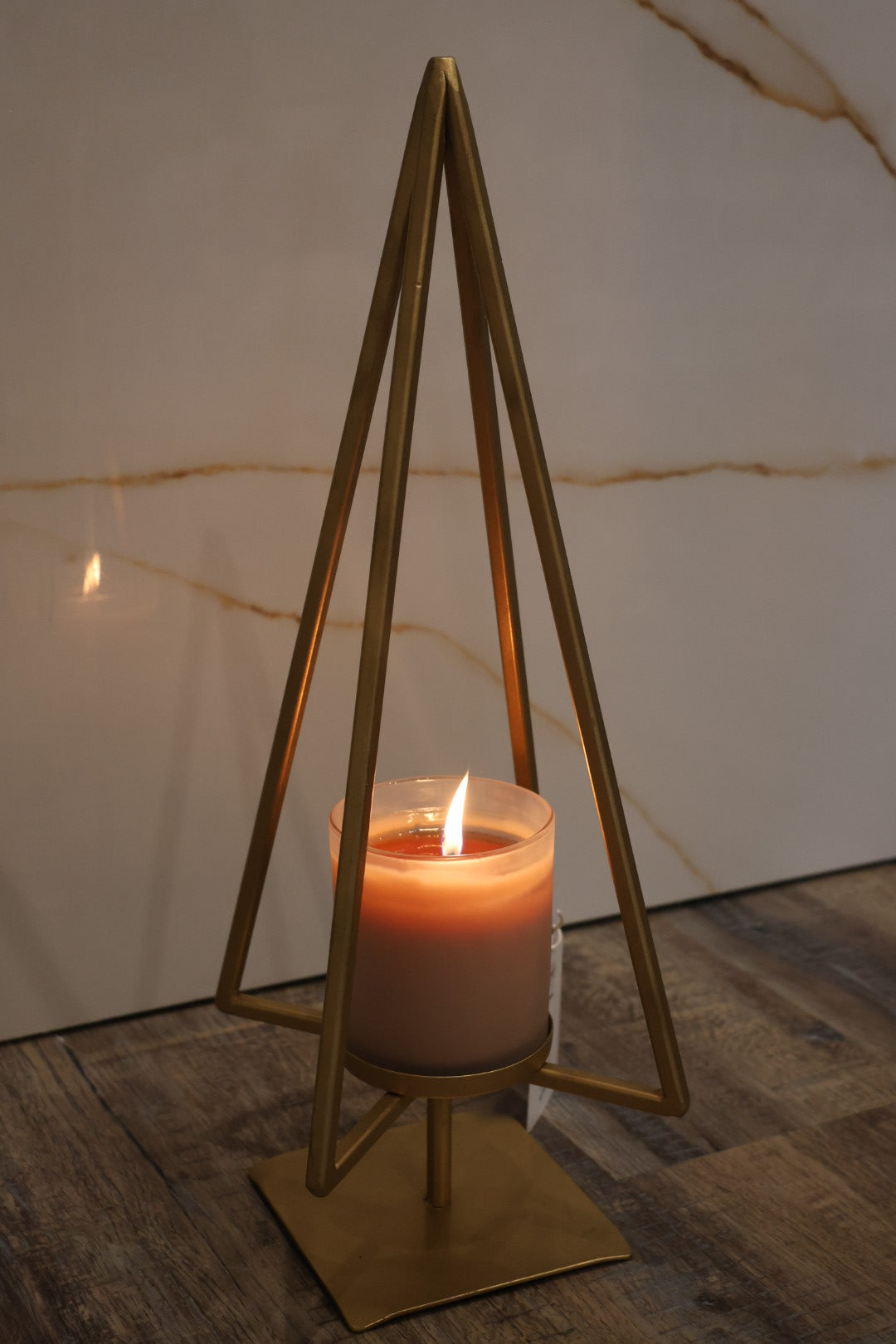 Brass Christmas Tree Candle Holder