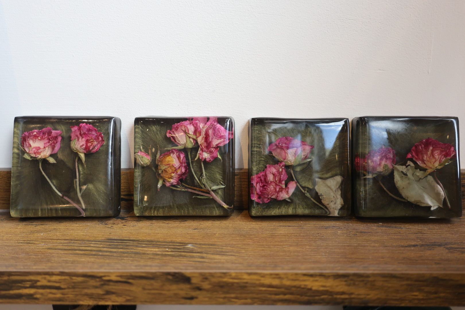 Pink Epoxy Coasters