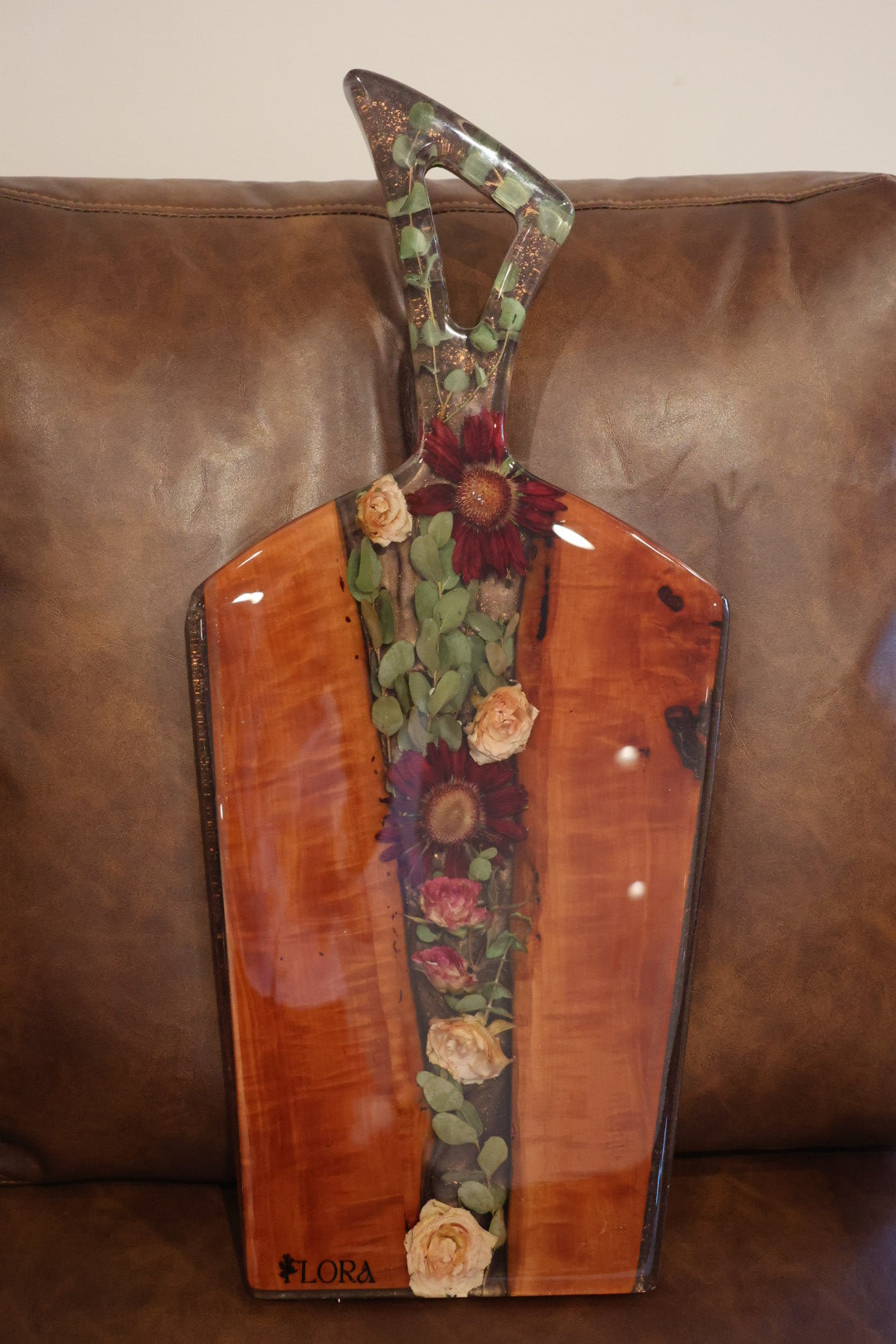 Floral Epoxy Serving Tray