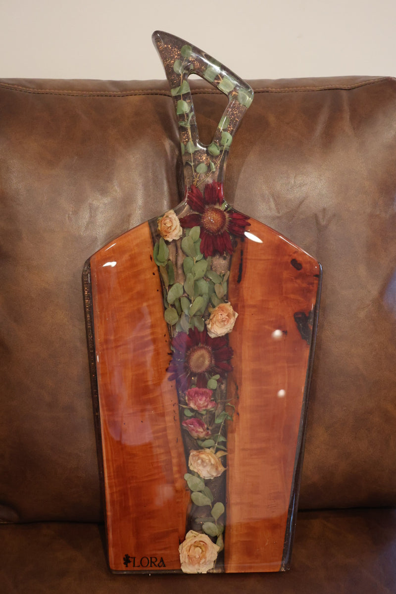 Floral Epoxy Serving Tray