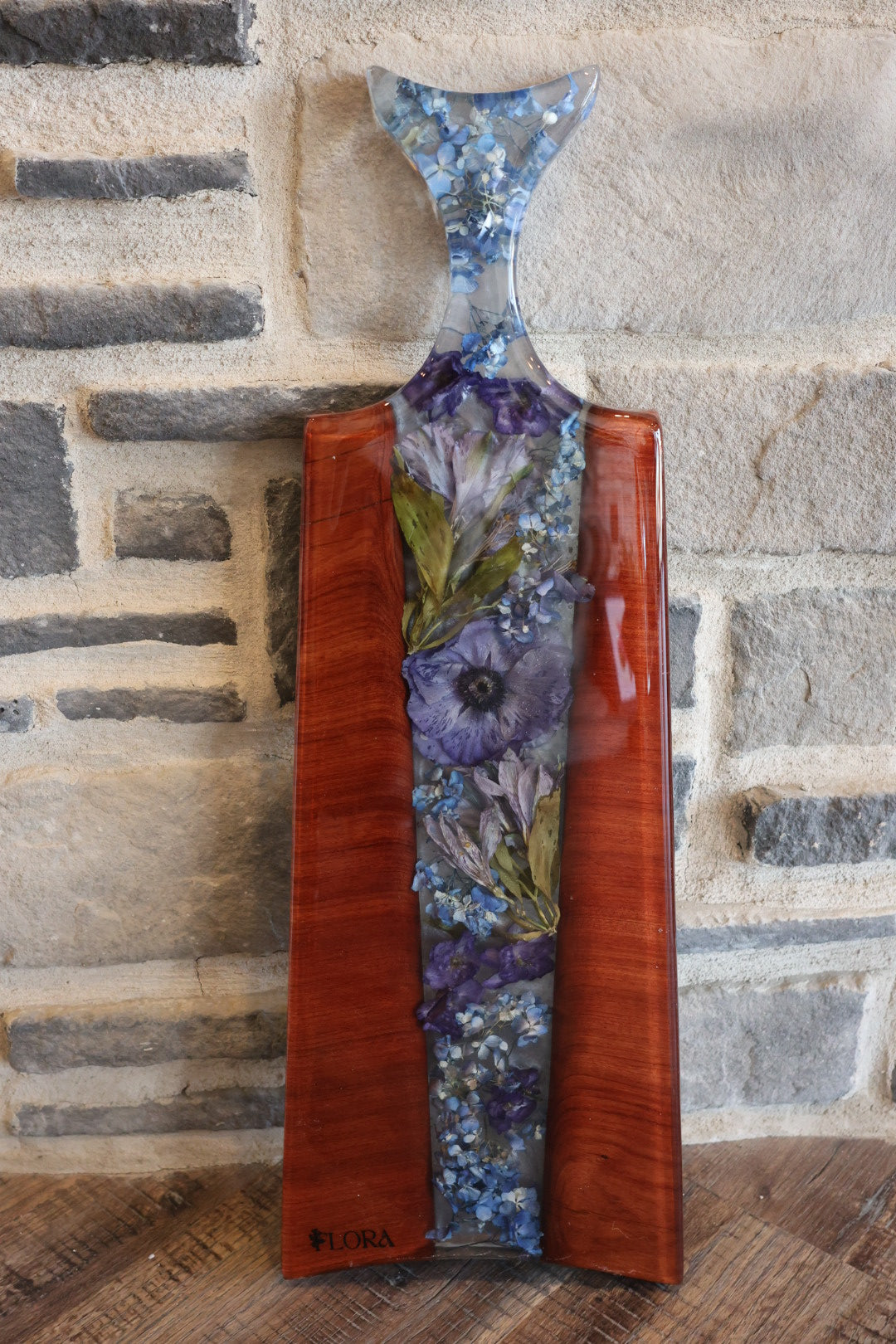 Floral Epoxy Serving Tray
