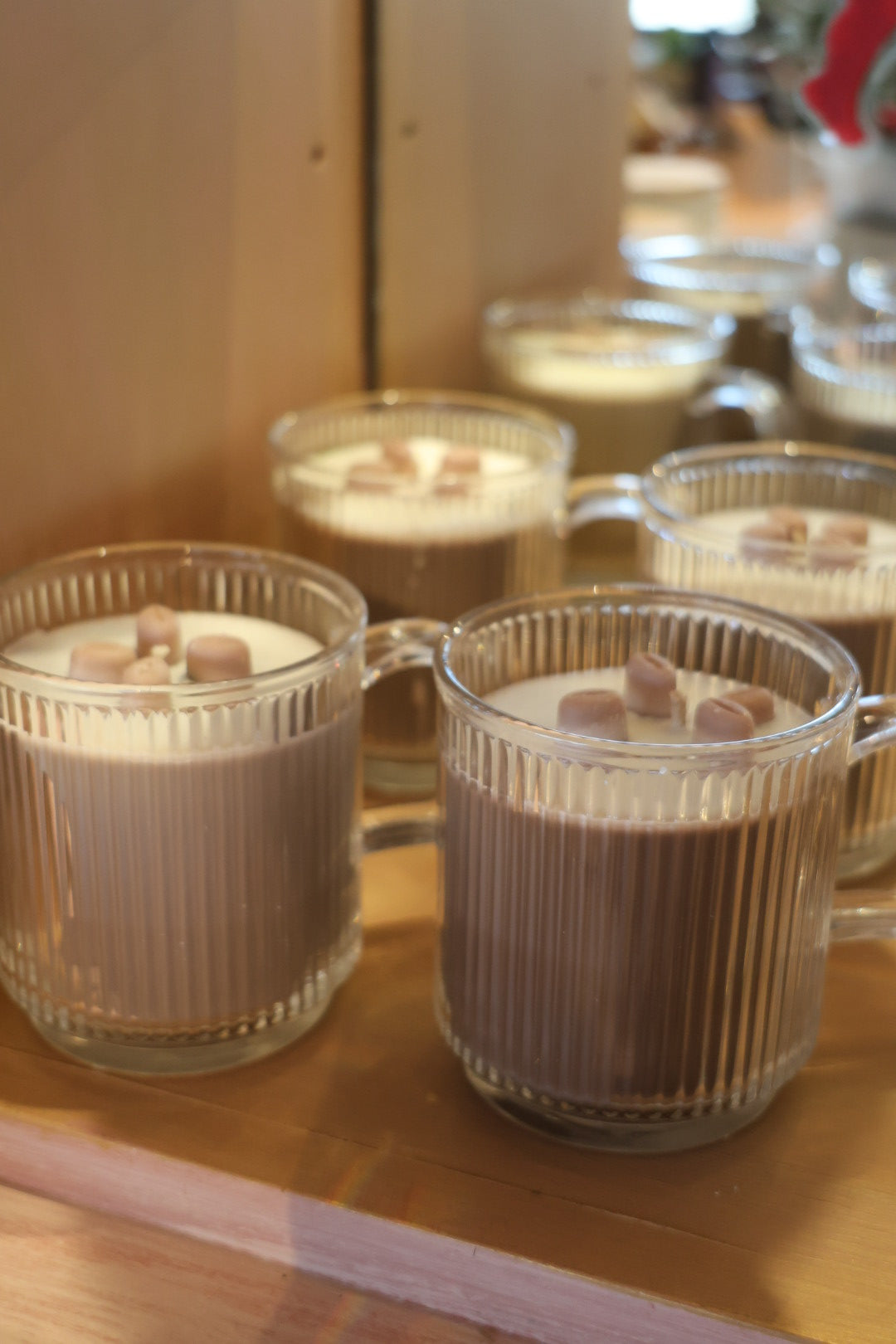 Flora Hand Poured Organic Coconut Wax Candle Caffe' Vaniglia -12oz