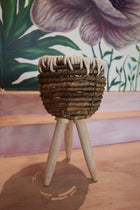 S/2 Grass & Cotton Roll Basket