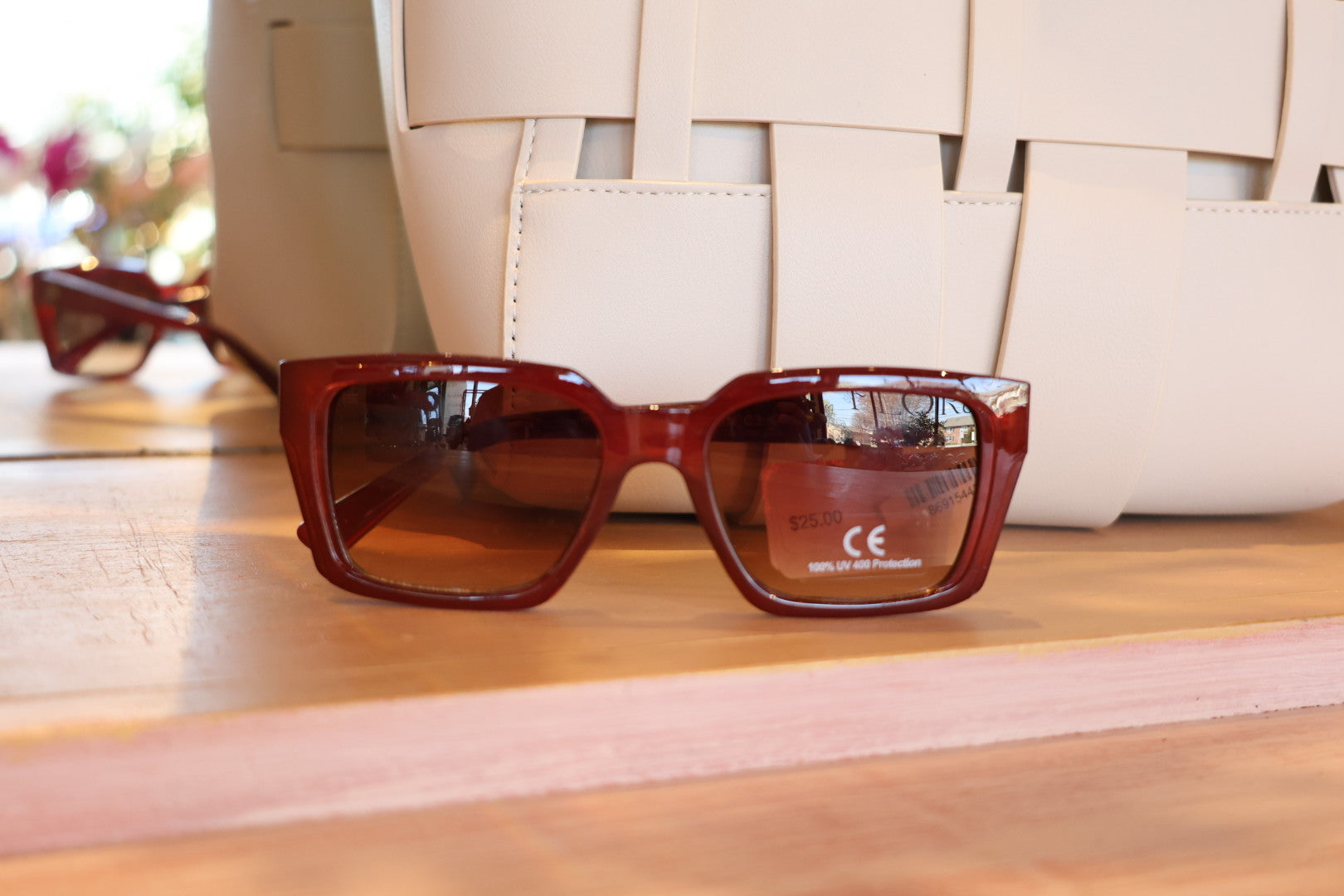 Burgandy Sunglasses