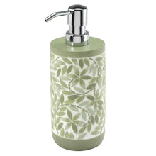 Avanti Linens - Lotion Pump/Soap Dispenser Resin Countertop Accessories Guest Bathroom Essentials (Stratford Collection Green)