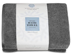 Resort Collection Soft Bath Sheet Towels 35x70 in Oversize 2 Pack Smoke Grey.
