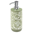 Avanti Linens - Lotion Pump/Soap Dispenser Resin Countertop Accessories Guest Bathroom Essentials (Stratford Collection Green)
