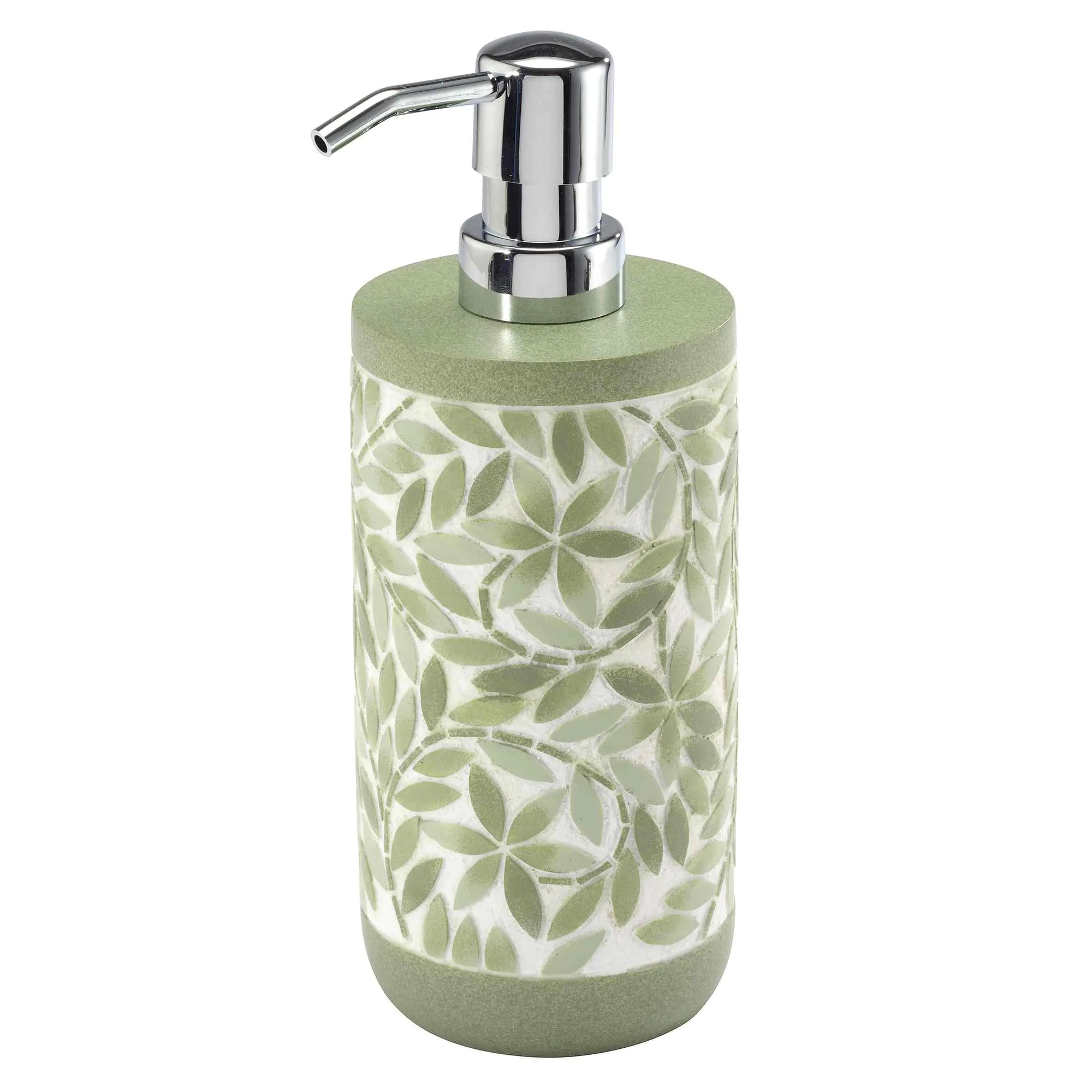 Avanti Linens - Lotion Pump/Soap Dispenser Resin Countertop Accessories Guest Bathroom Essentials (Stratford Collection Green)