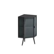Floor Conical Cabinet With Tempered Glass Door And Storage Shelves, Suitable For Bathroom, Living Room, Bedroom Unavailable Platforms- Temu