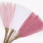 CEWOR 36pcs Pink Pampas Grass Decor 21 Inch Artificial Pampas Grass Home Decor Artificial Tall Pampas Grass Blush for Short Vase Filler Room Decoration Wedding Centerpieces Party Decorations