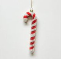 7.5" CANDY CANE ORNAMENT