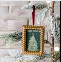 GOLD SQ FRAME ORNAMENT