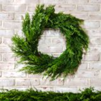 24" CEDAR GREEN WREATH