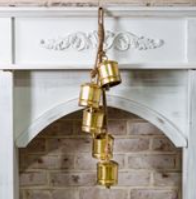 26" GOLD COWBELL HANGER