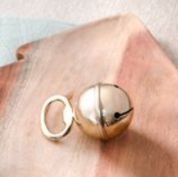 3.5" BRASS JINGLE BELL BOTTLE OPENER
