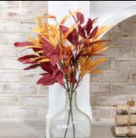 27" AUTUMN LEAF STEM