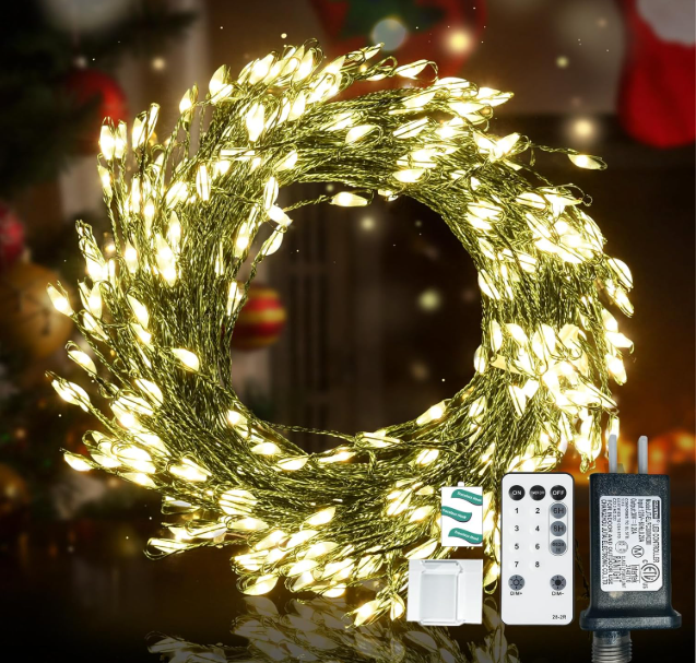 LED Firecracker String Lights - Green