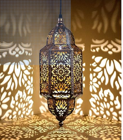 Moroccan Outdoor Hanging Solar Lights
