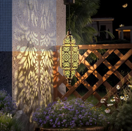 Moroccan Outdoor Hanging Solar Lights