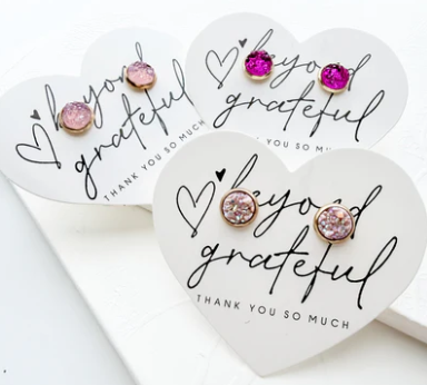 Honey Lou Druzy Stud Earrings