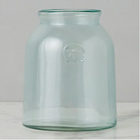 French Bee Clear Mason Jar Vase with Seal, Medium