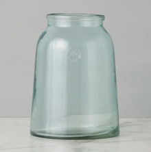 French Bee Clear Mason Jar Vase with Seal, XL