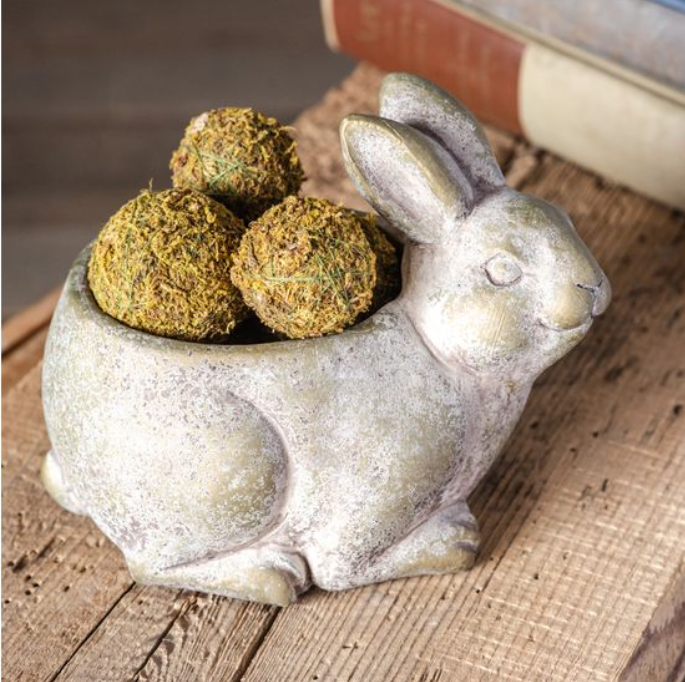 Cement Rabbit Planter