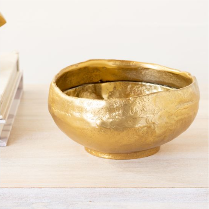7" Rough Gold Bowl