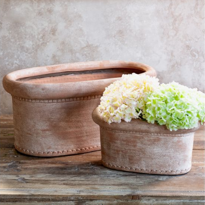 Oval Clay Planter-Sm