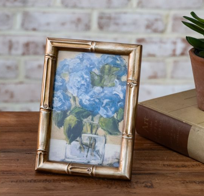 4x6 Faux Bamboo Gold Frame