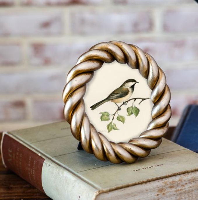 4x4 Round Gold Rope Frame