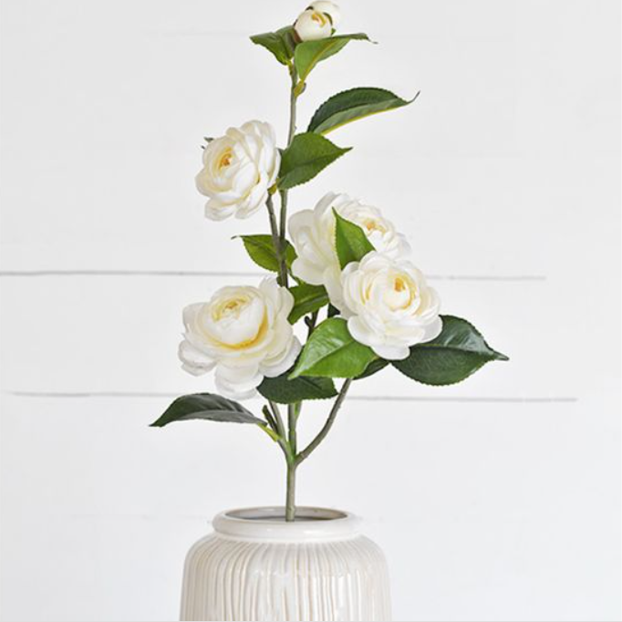 29.5" 6 Stem Camellia Flower