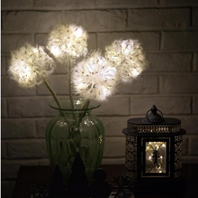 Artificial Dandelion Flowers with LED Lights