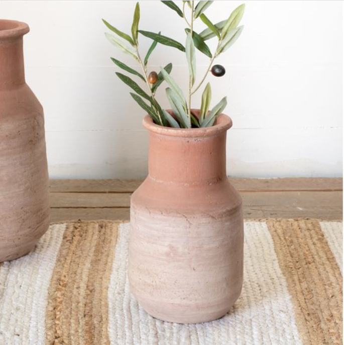 12" TERRACOTTA VASE