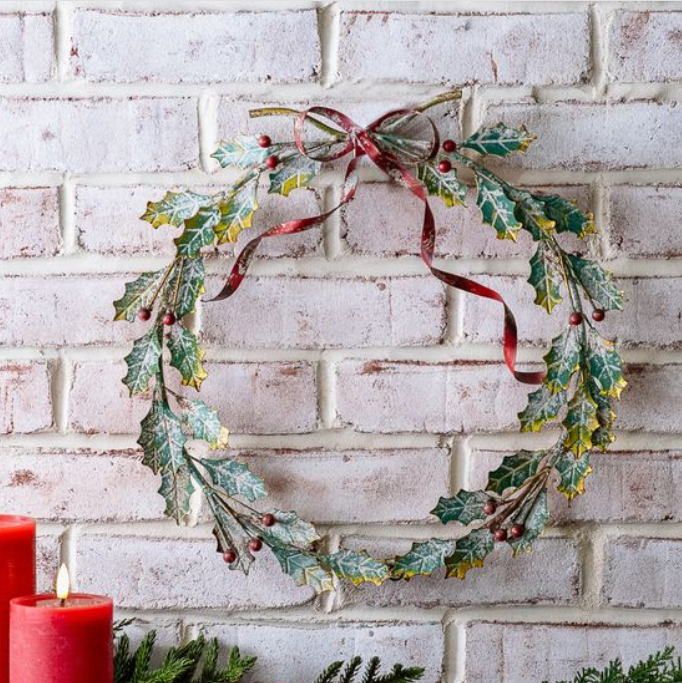 16" Tin Wreath Hanger