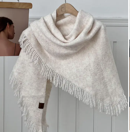 Tassel Knit Shawl