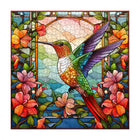 Hummingbird Puzzles for Adults 1000 Pieces Stained Glass Spring Bird Flower Impossible Art Puzzle Hard Challenging Bird Garden Jigsaw Puzzle as Home Wall Art Decor